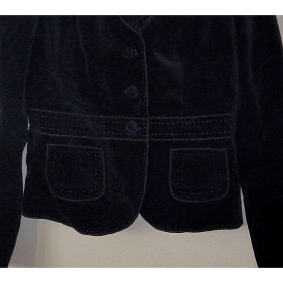 Ann Taylor Black Velvet Blazer Size 4 - Picture 8 of 8